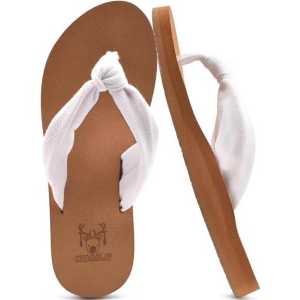 Flip Flops for Women‎ with Arch Support Yoga Mat Comfortable Summer Beach Sandal
